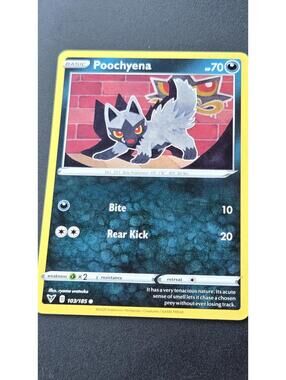 Pokemon Poochyena Trading Card